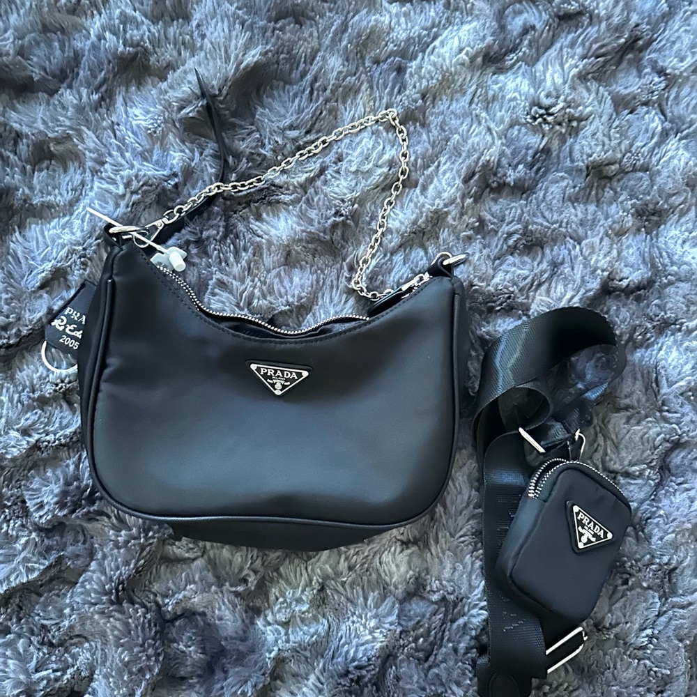Prada Black Mini Bag Sleek Leather Design